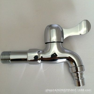 厂家直销 全铜中长洗衣机水龙头 拖把池单冷快开洗衣机加厚龙头