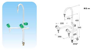 实验室水龙头三口水龙头实验室水龙头批发实验室水龙头厂家高清图片 高清大图